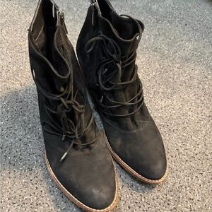 Sam Edelman Black Lace-Up Boots for Women